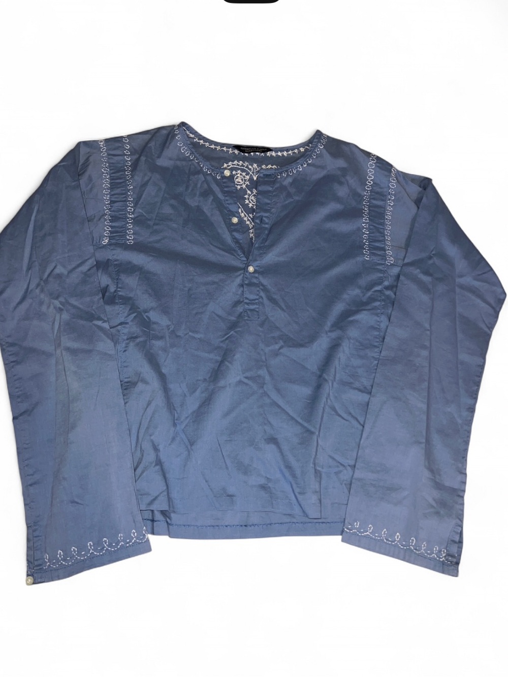 American Eagle Outfitters Embroidered Peasant Blouse